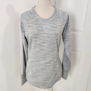 Athleta Snowscape Quilted Crew Pullover